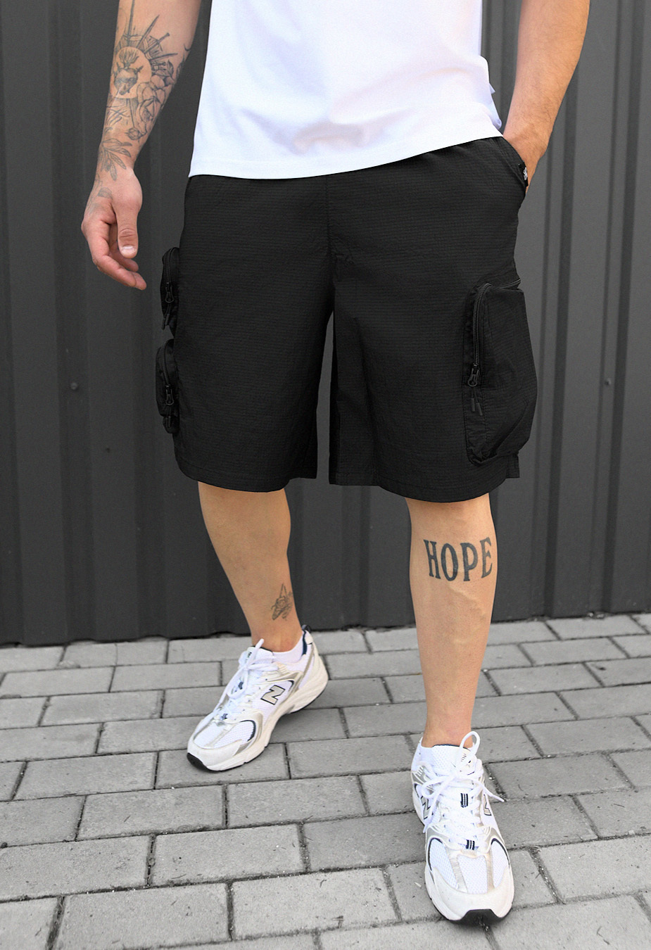 Pantaloni scurți Staff cargo bag black