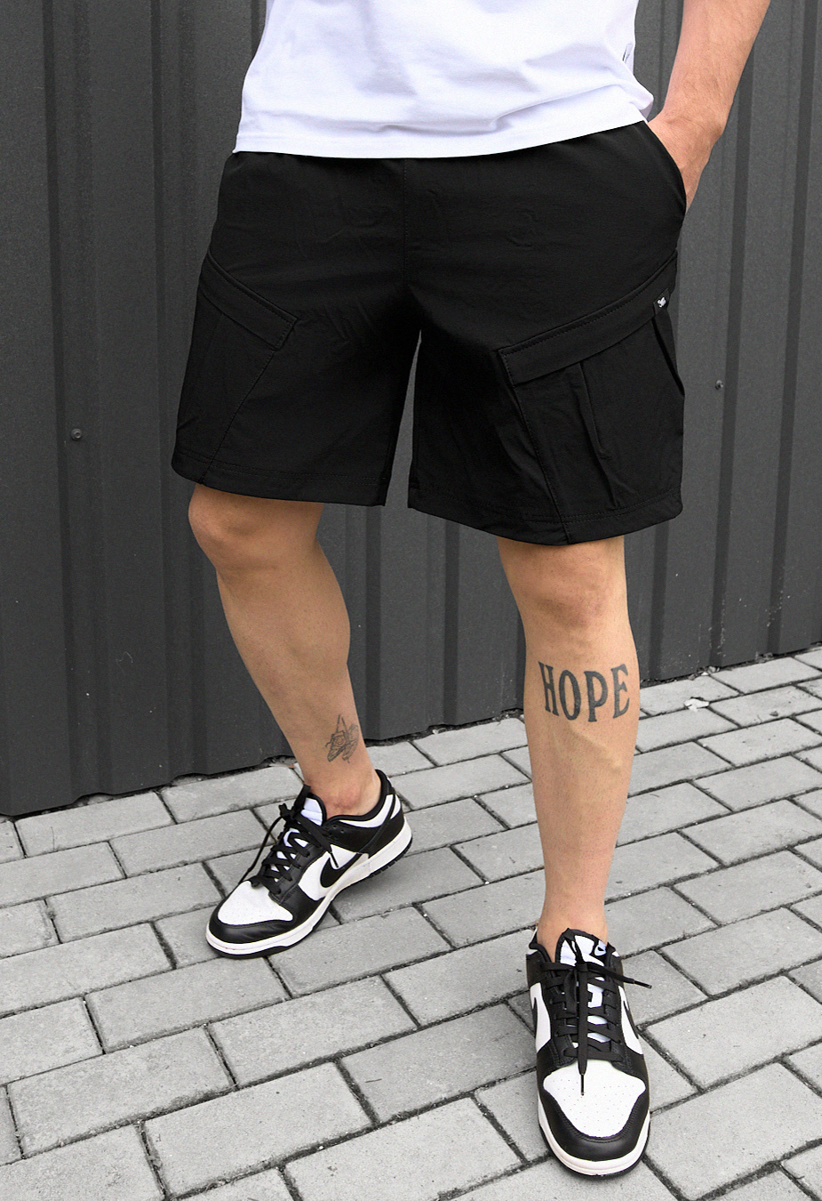 Pantaloni scurți Staff cargo em black