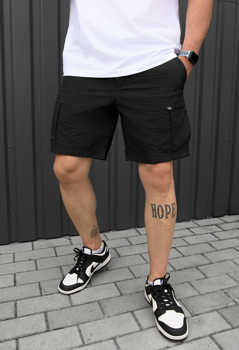 Pantaloni scurți Staff cargo fot black