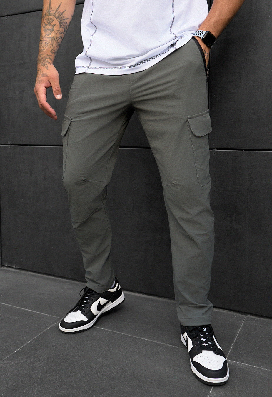 Pantaloni Staff cargo tam dark gray