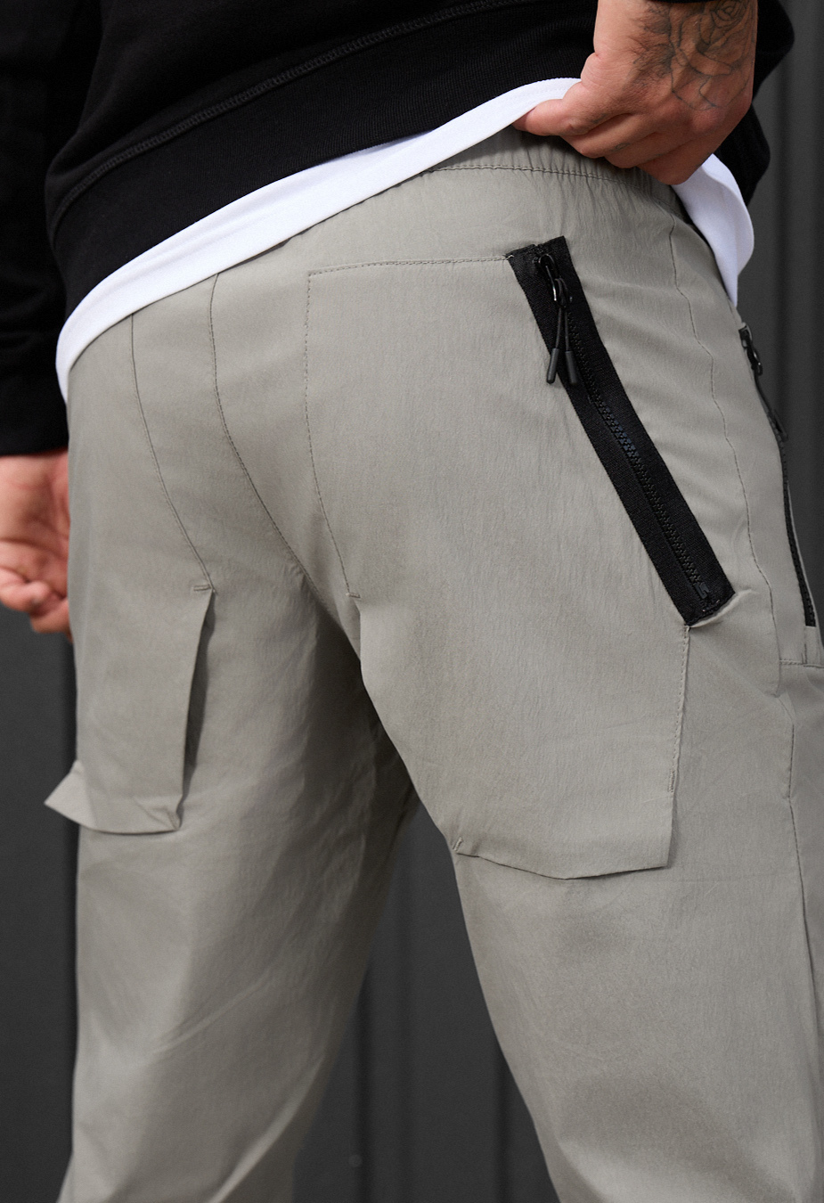 Pantaloni chinos Staff sp gray olive