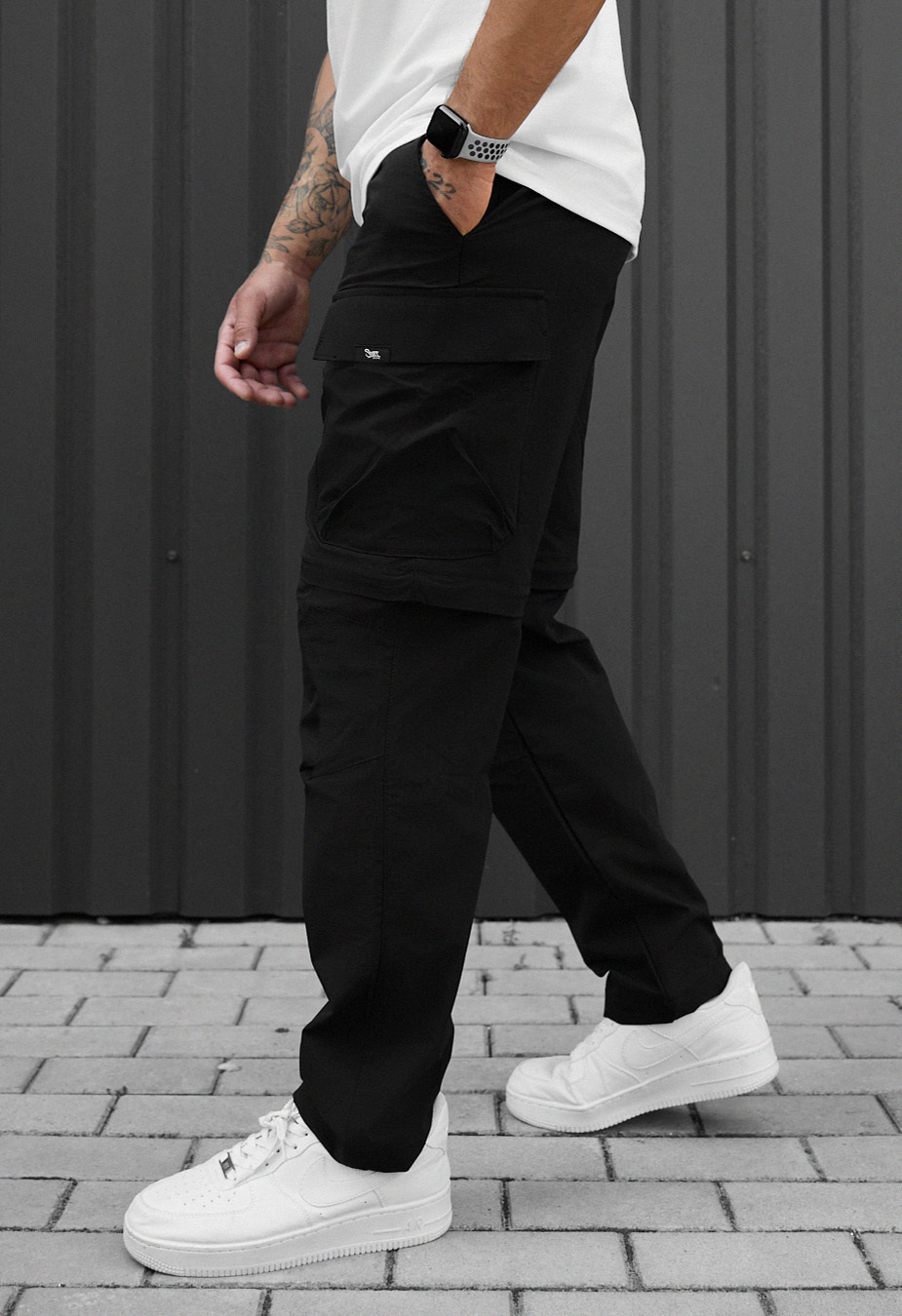 Pantaloni Staff cargo chi black