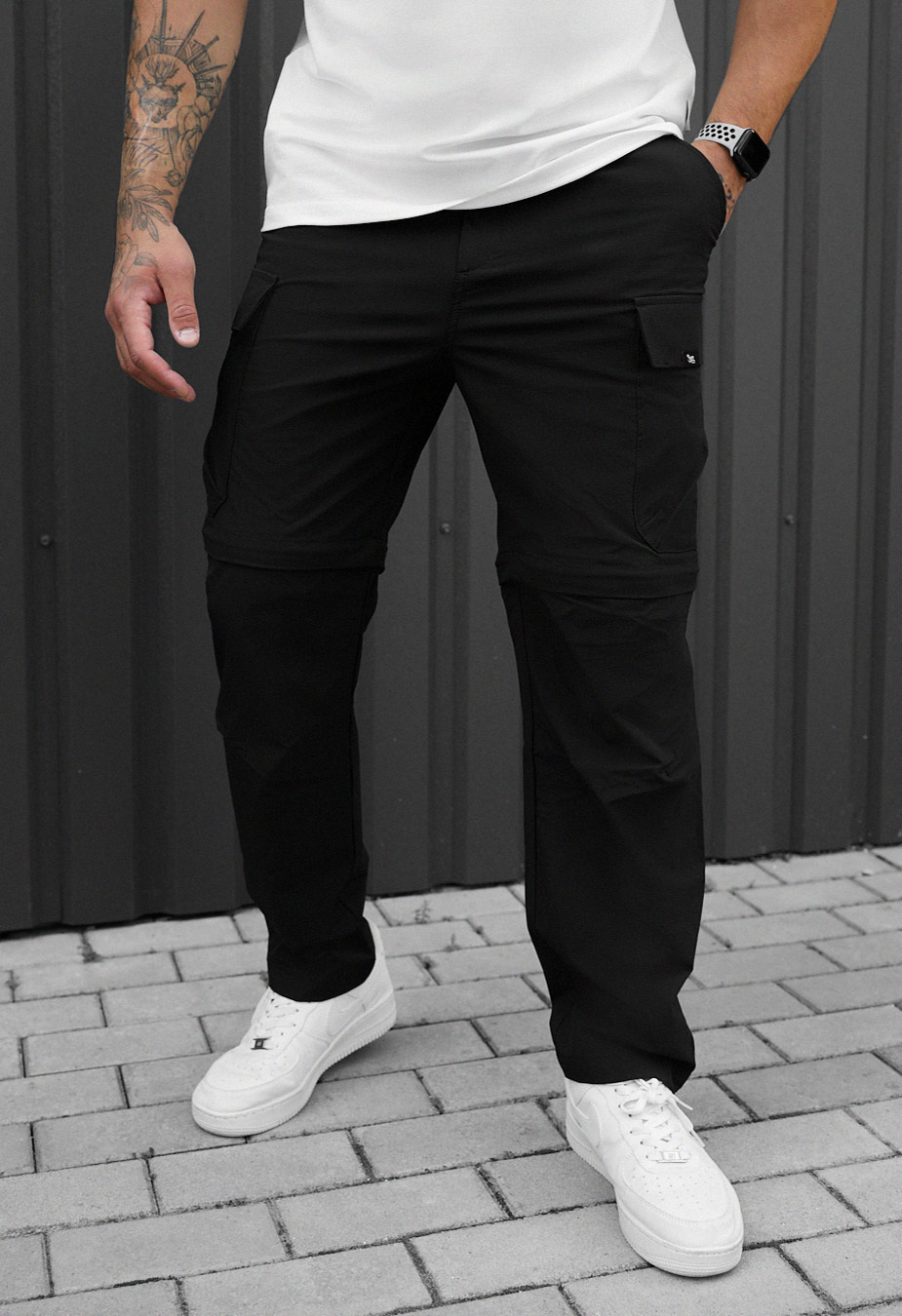 Pantaloni Staff cargo chi black