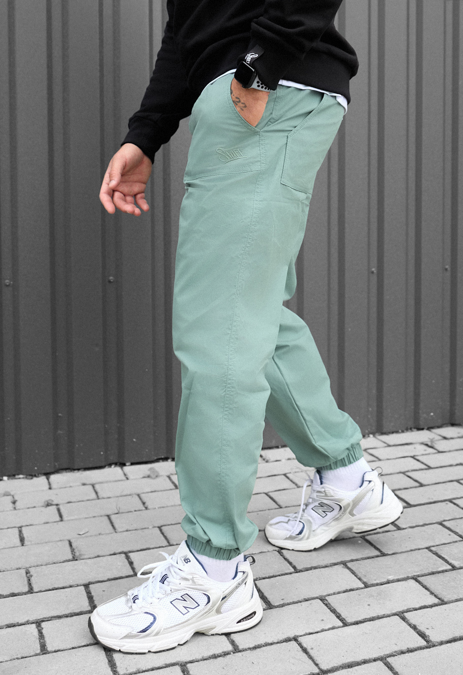Pantaloni de jogging Staff par turquoise