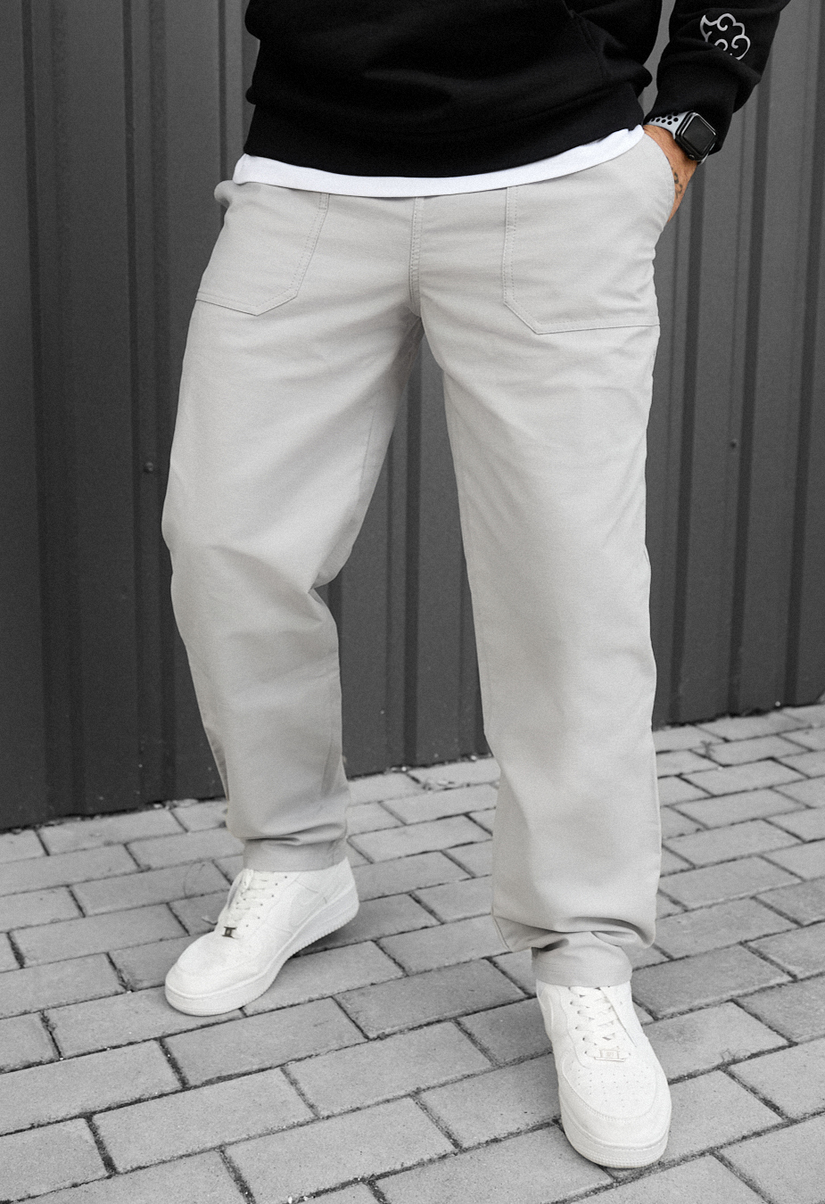 Pantaloni chinos Staff dez light gray