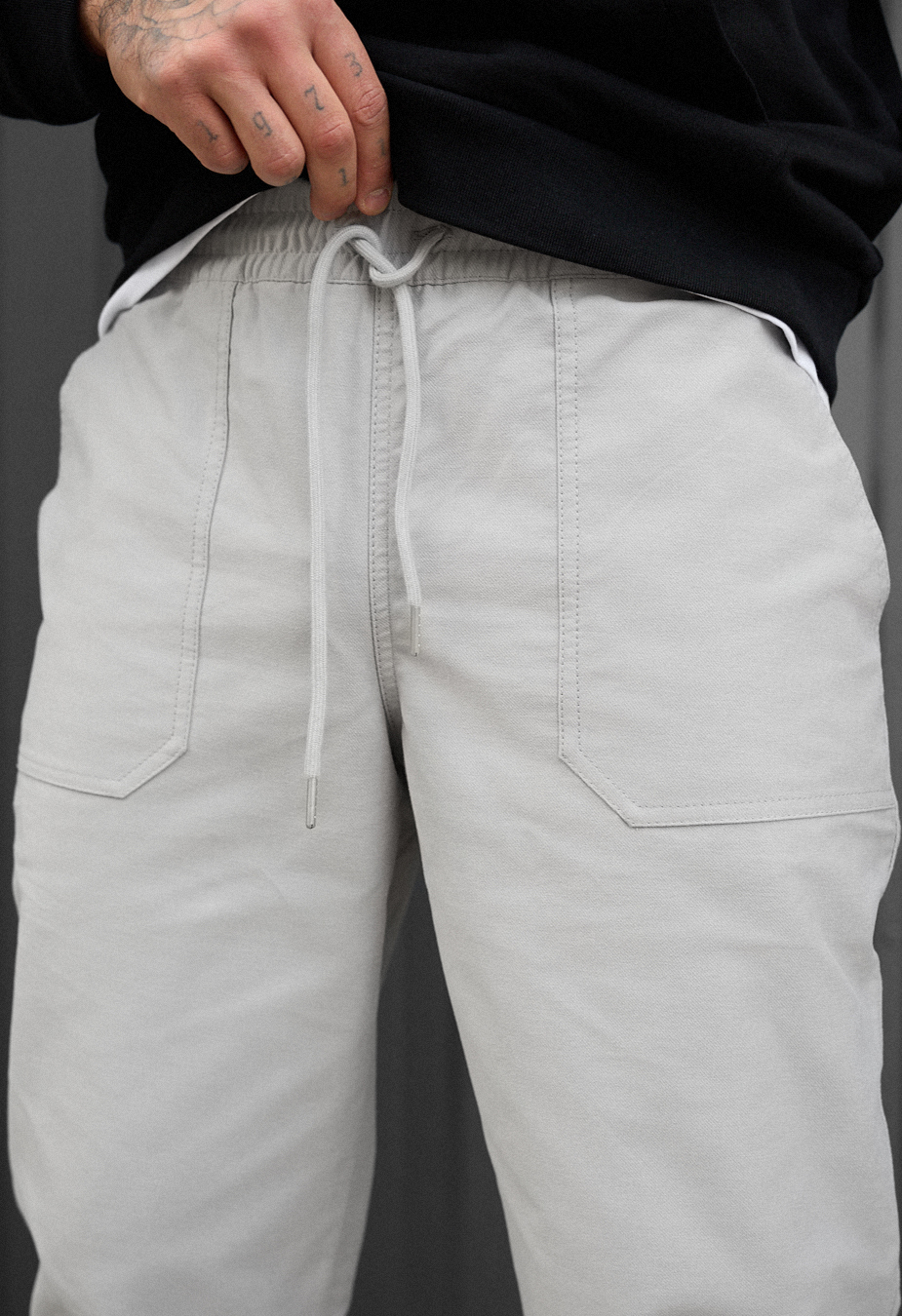 Pantaloni chinos Staff dez light gray