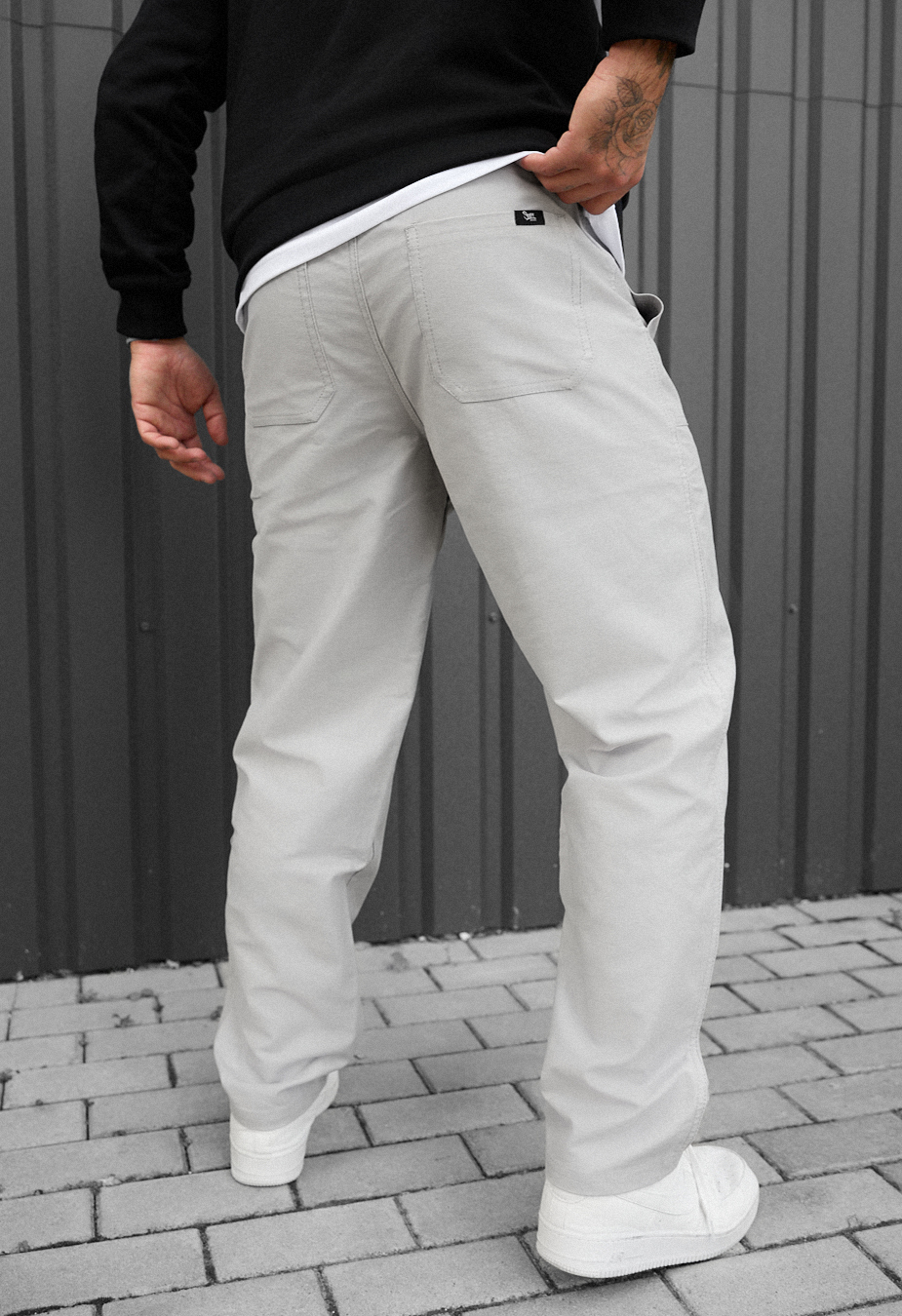 Pantaloni chinos Staff dez light gray