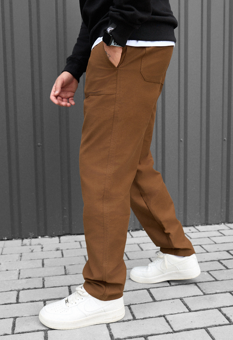 Pantaloni chinos Staff dez brown