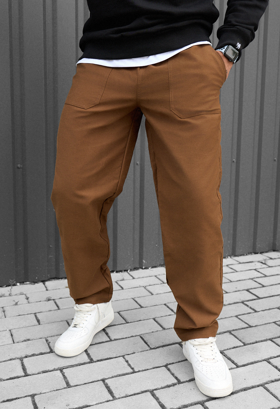 Pantaloni chinos Staff dez brown