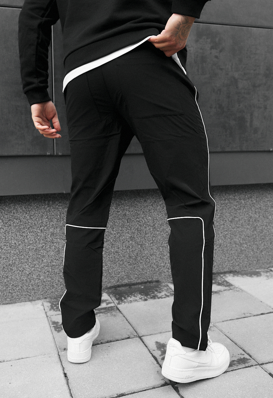 Pantaloni chinos Staff ino black reflective