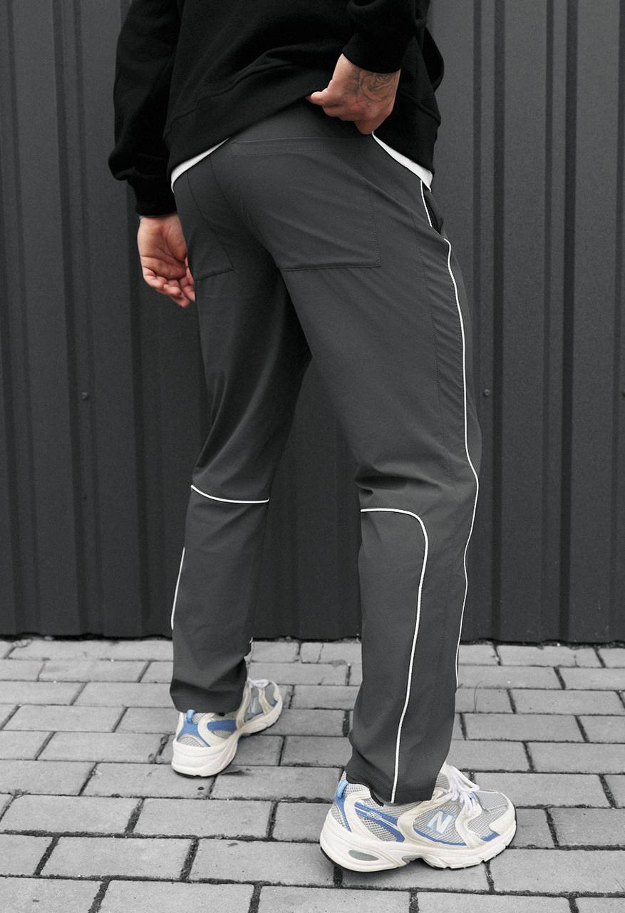 Pantaloni chinos Staff ino gray reflective