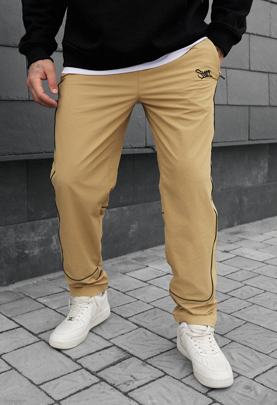Pantaloni chinos Staff ino beige reflective