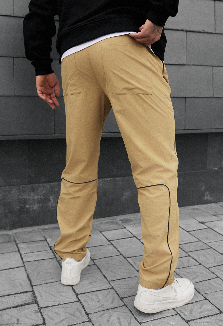 Pantaloni chinos Staff ino beige reflective