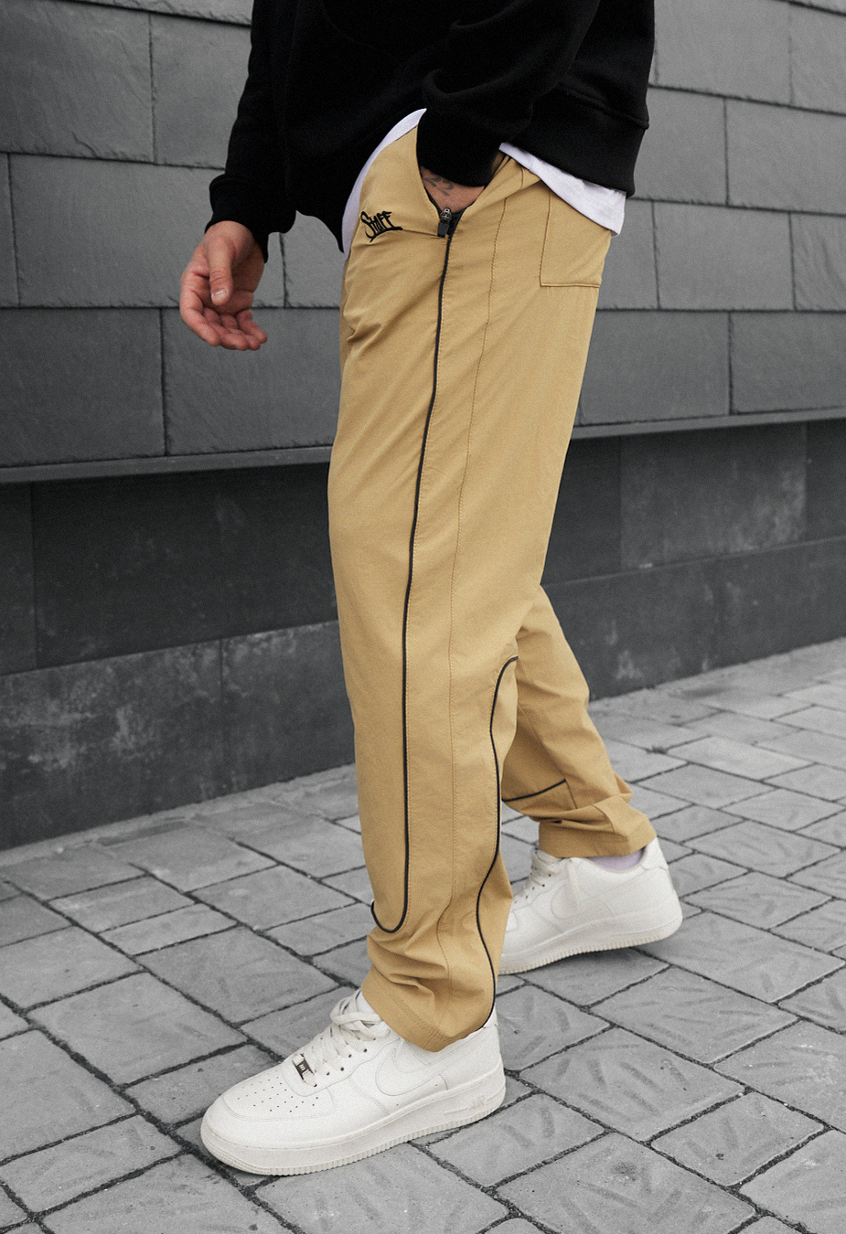 Pantaloni chinos Staff ino beige reflective
