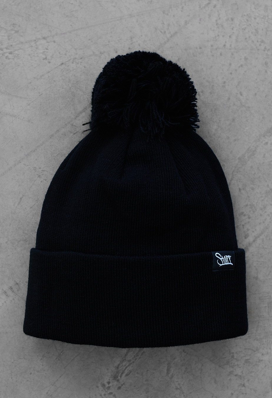 Șapcă Staff black pompon