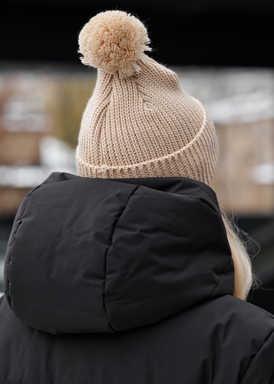 Căciulă de damă Staff pompon beige