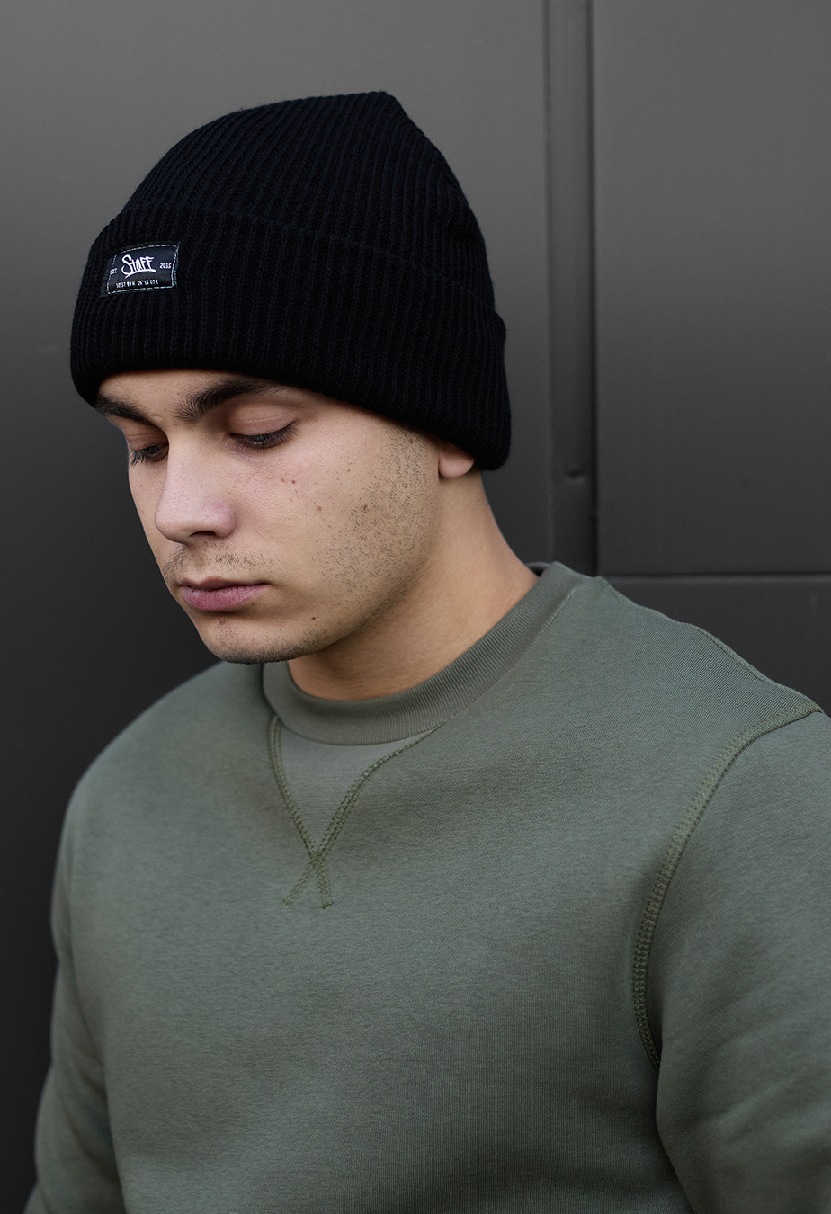 Căciulă Staff m12 black logo basic
