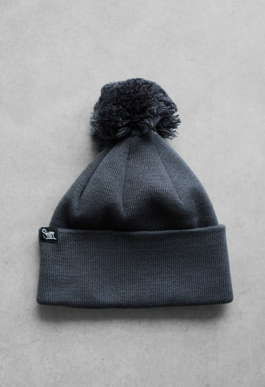 Șapcă Staff dark gray pompon