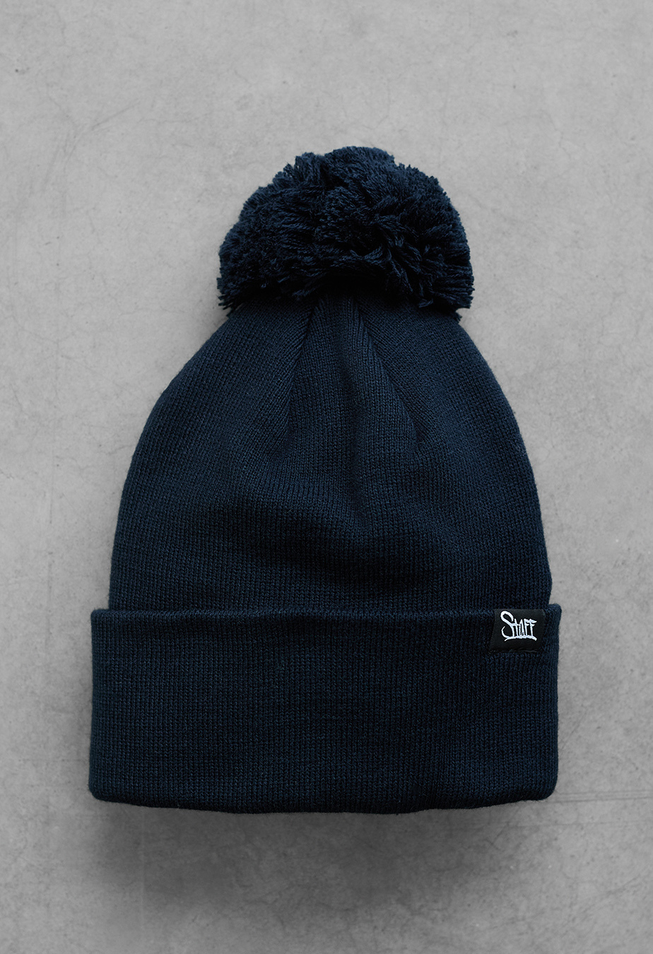 Șapcă Staff navy pompon