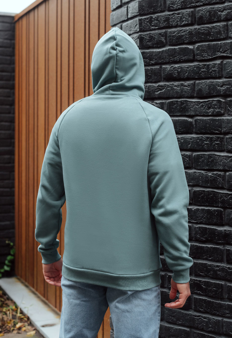 Hanorac Staff turquoise logo oversize fleece