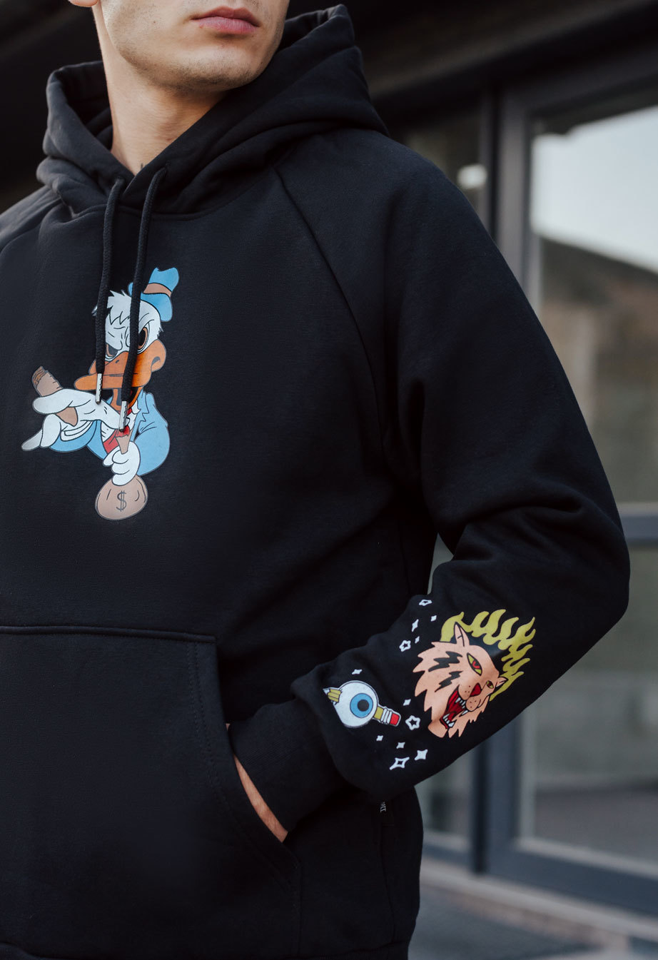 Hanorac Staff wake up oversize fleece
