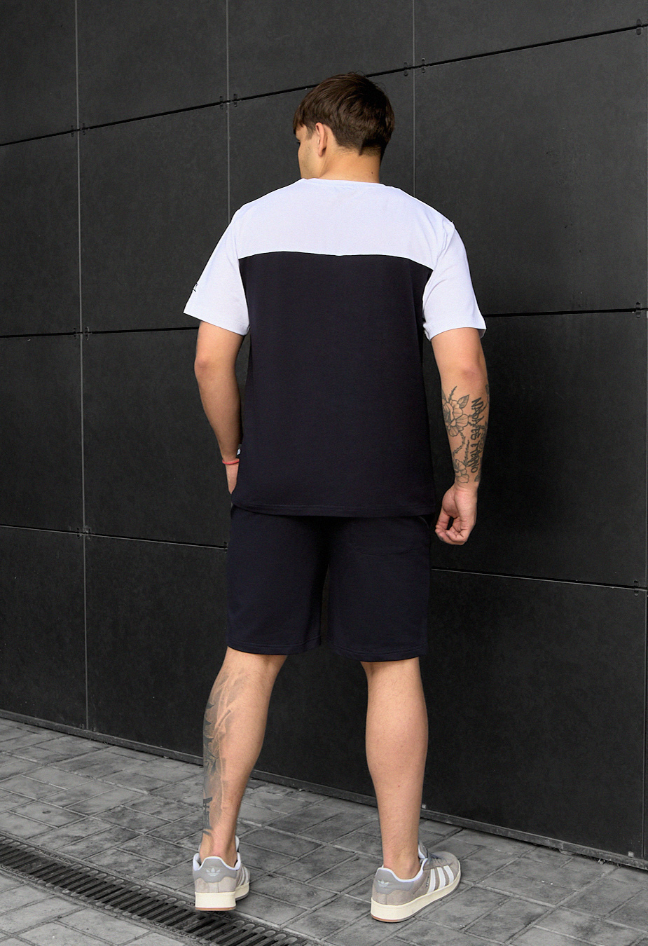Set de vară tricou + pantaloni scurți Staff tom navy & white