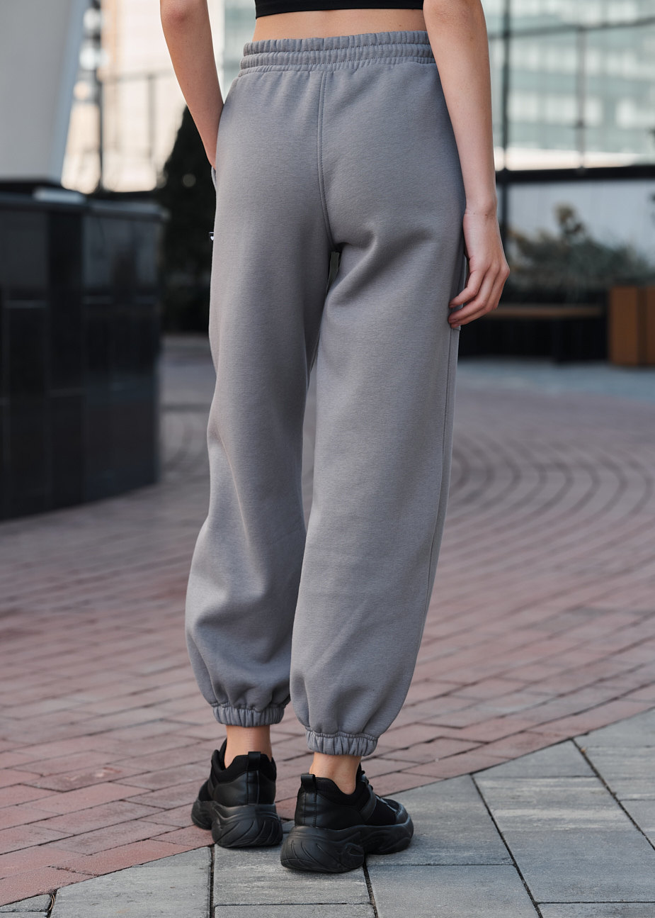 Pantalonii de trening de damă Staff lyn gray fleece