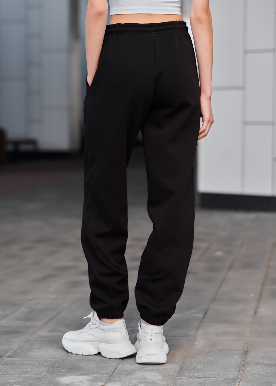 Pantalonii de trening de damă Staff kez black fleece