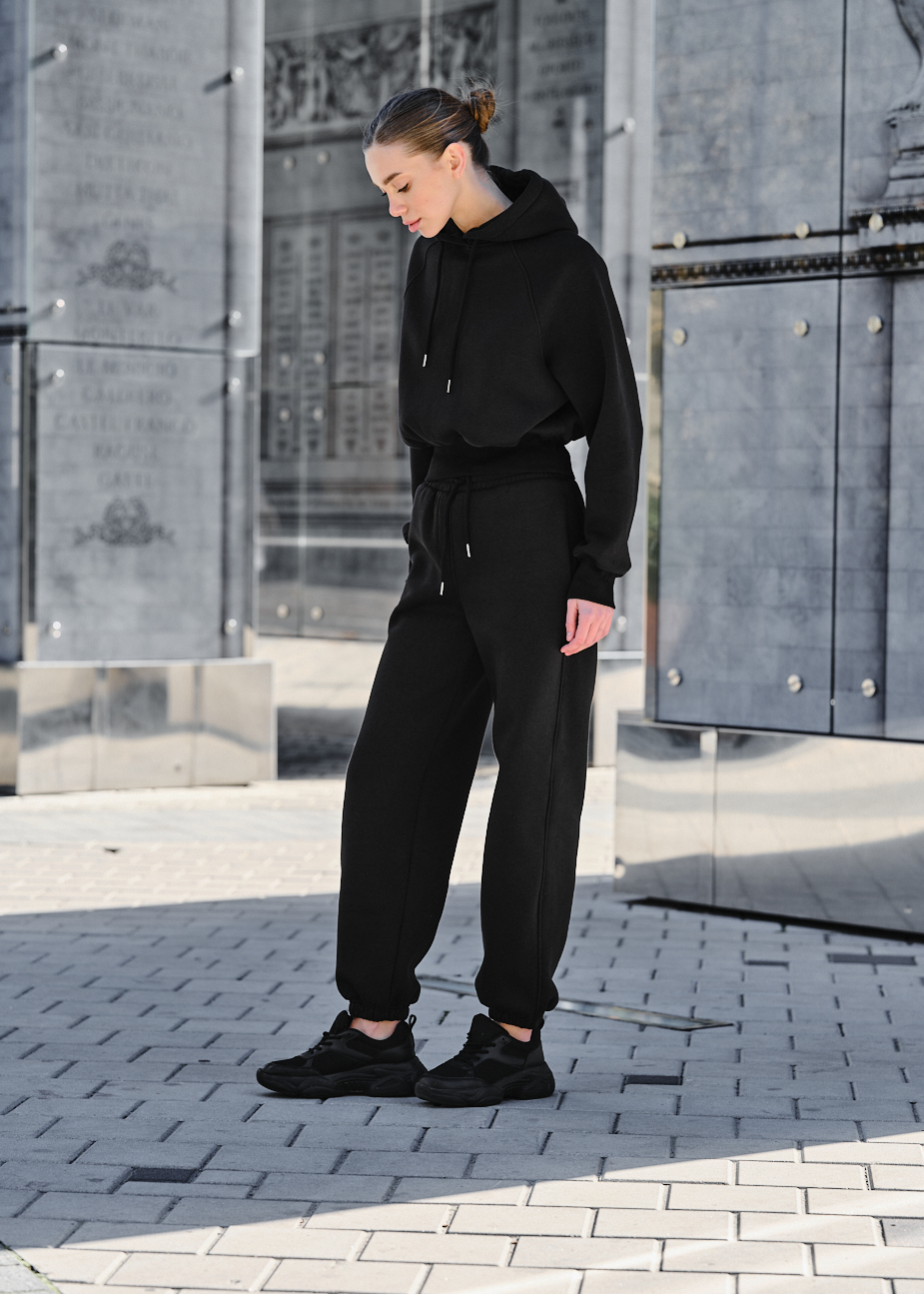 Costum de trening de damă Staff meg black fleece