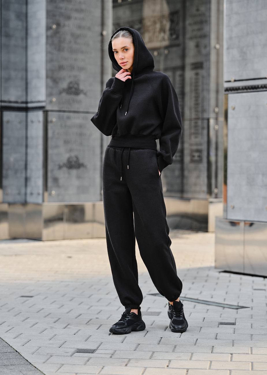 Costum de trening de damă Staff meg black fleece