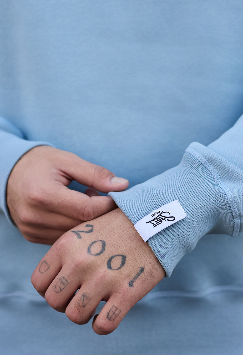 Bluză de trening Staff light blue basic fleece