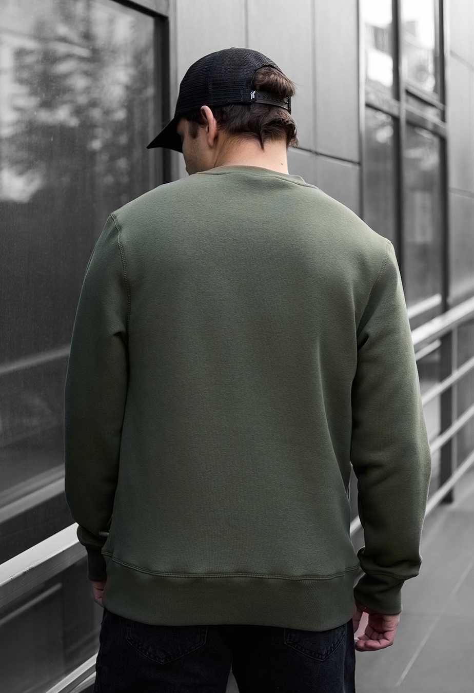 Bluză de trening Staff khaki basic fleece