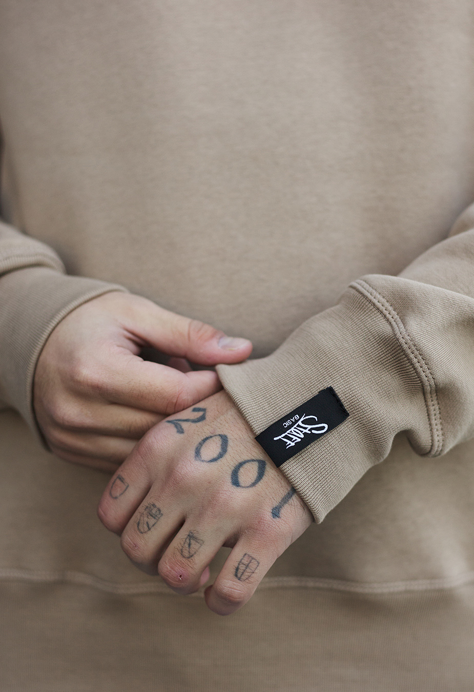 Bluză de trening Staff light brown basic fleece