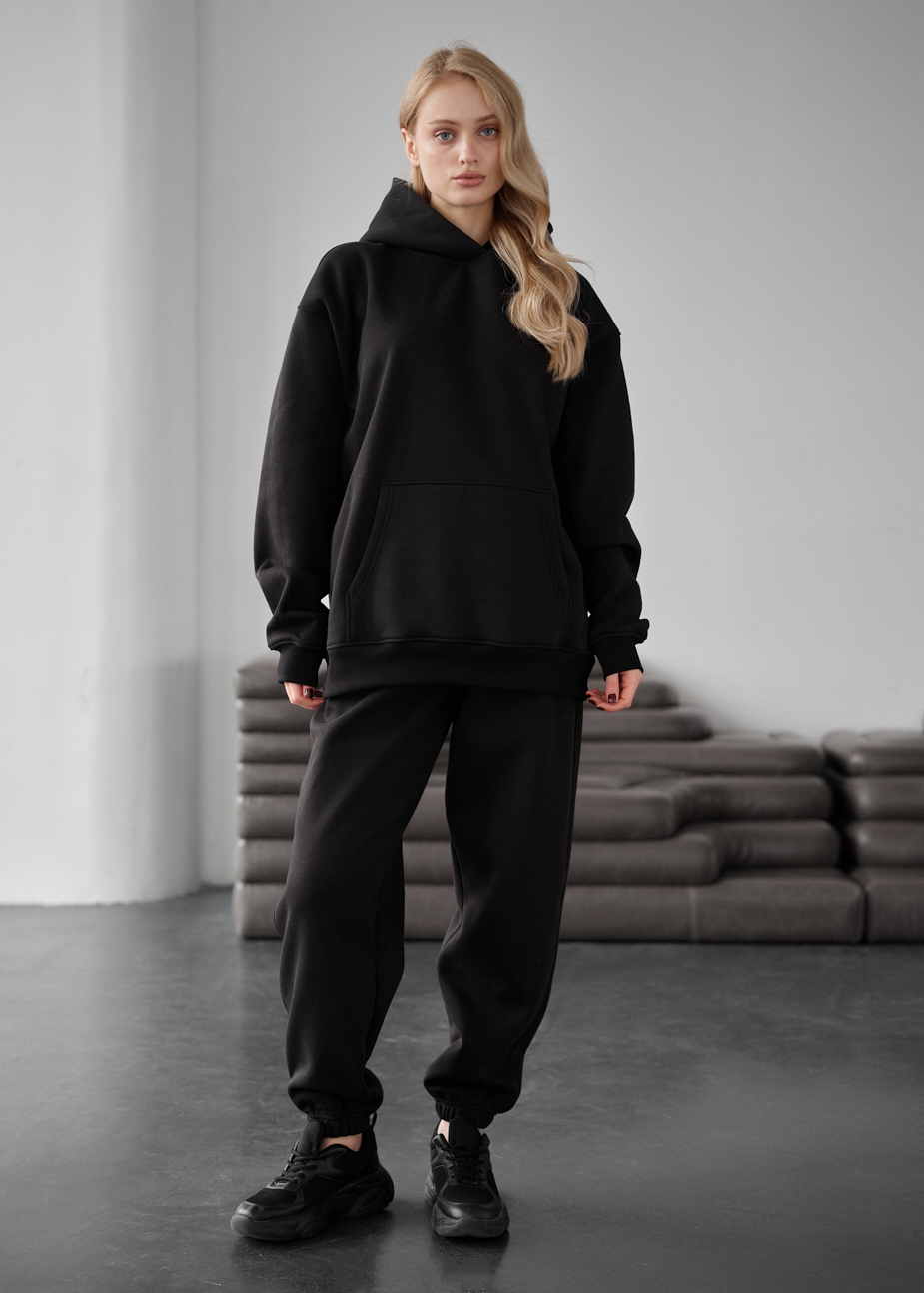 Trening de damă Staff mox black fleece oversize
