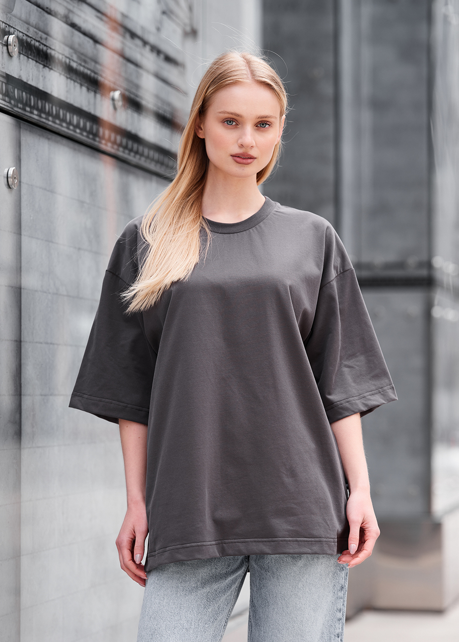 Tricou de damă Staff ri gray oversize