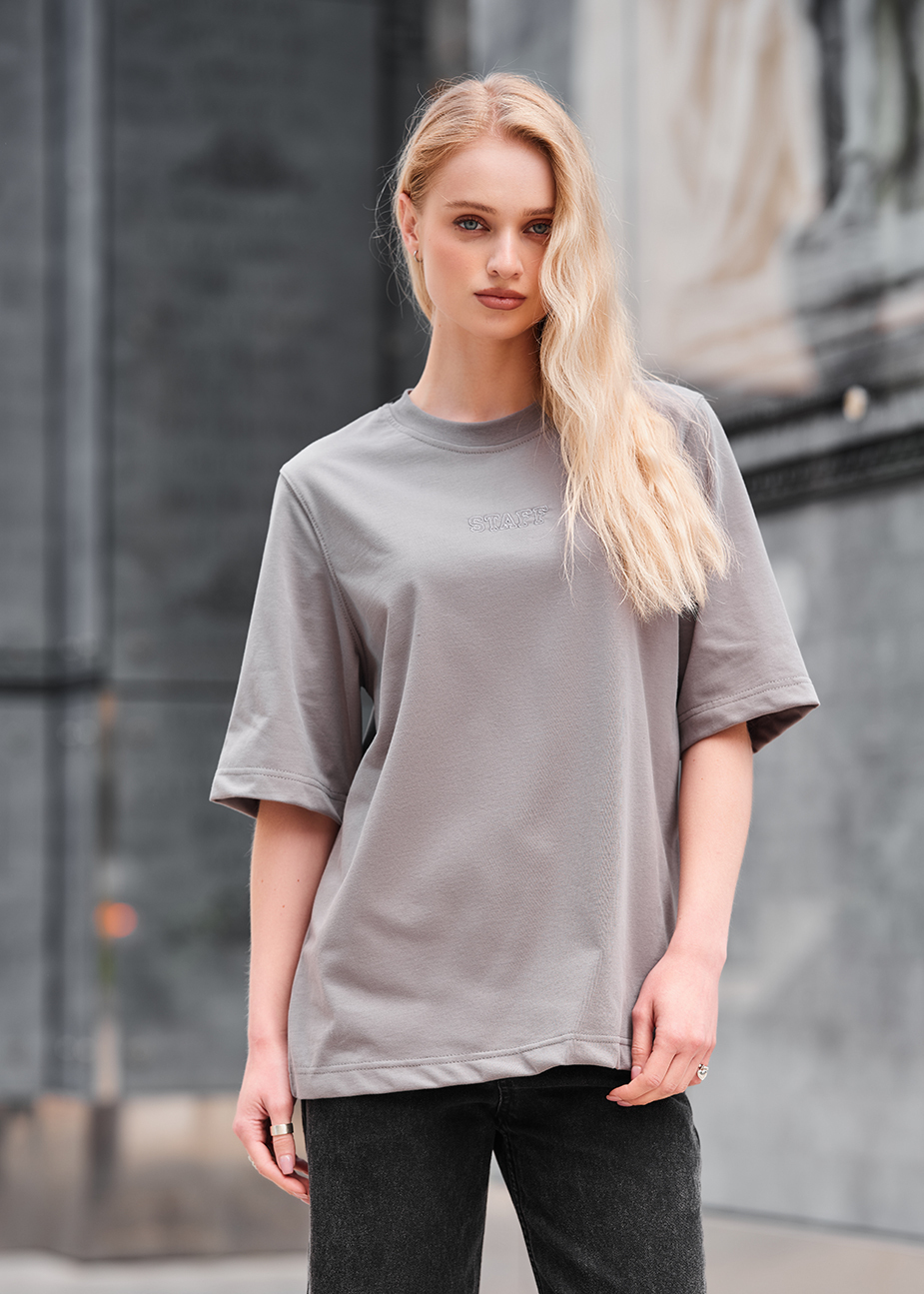 Tricou de damă Staff is logo gray