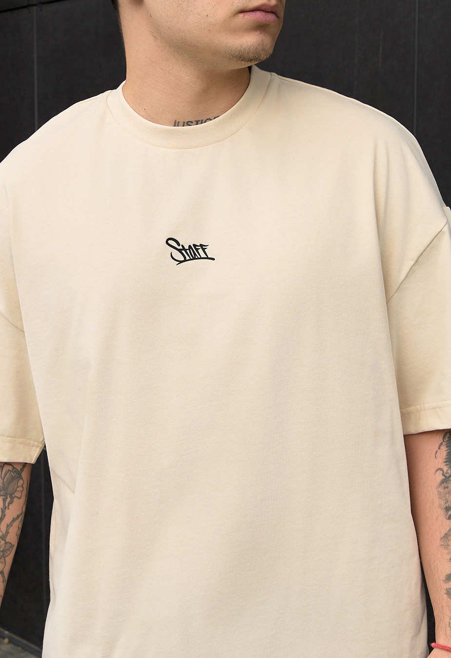 Tricou Staff milk logo oversize