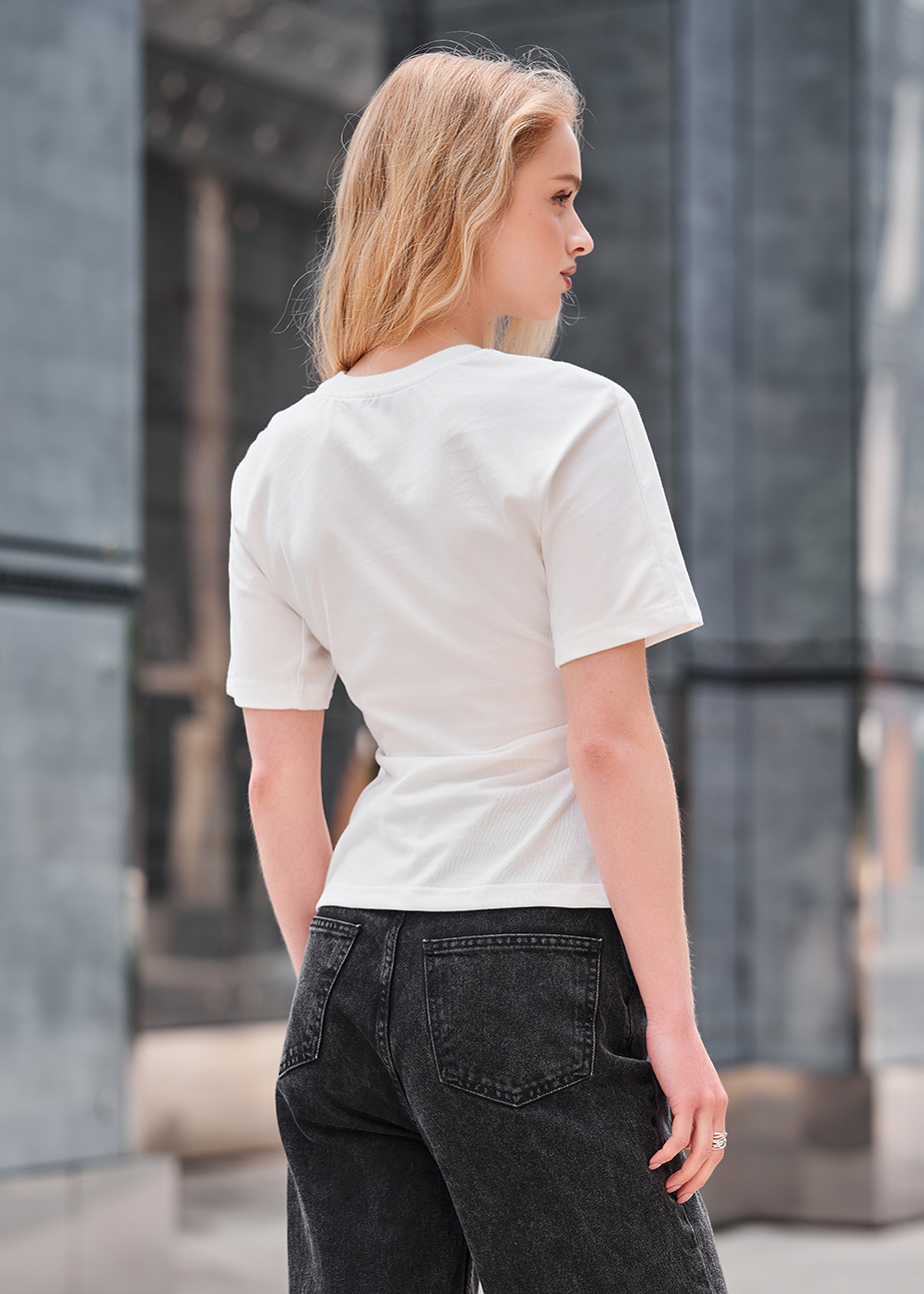 Tricou de damă Staff sju white