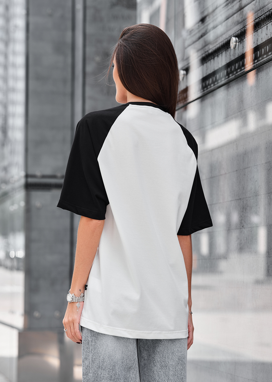 Tricou de damă Staff ed black & white logo oversize
