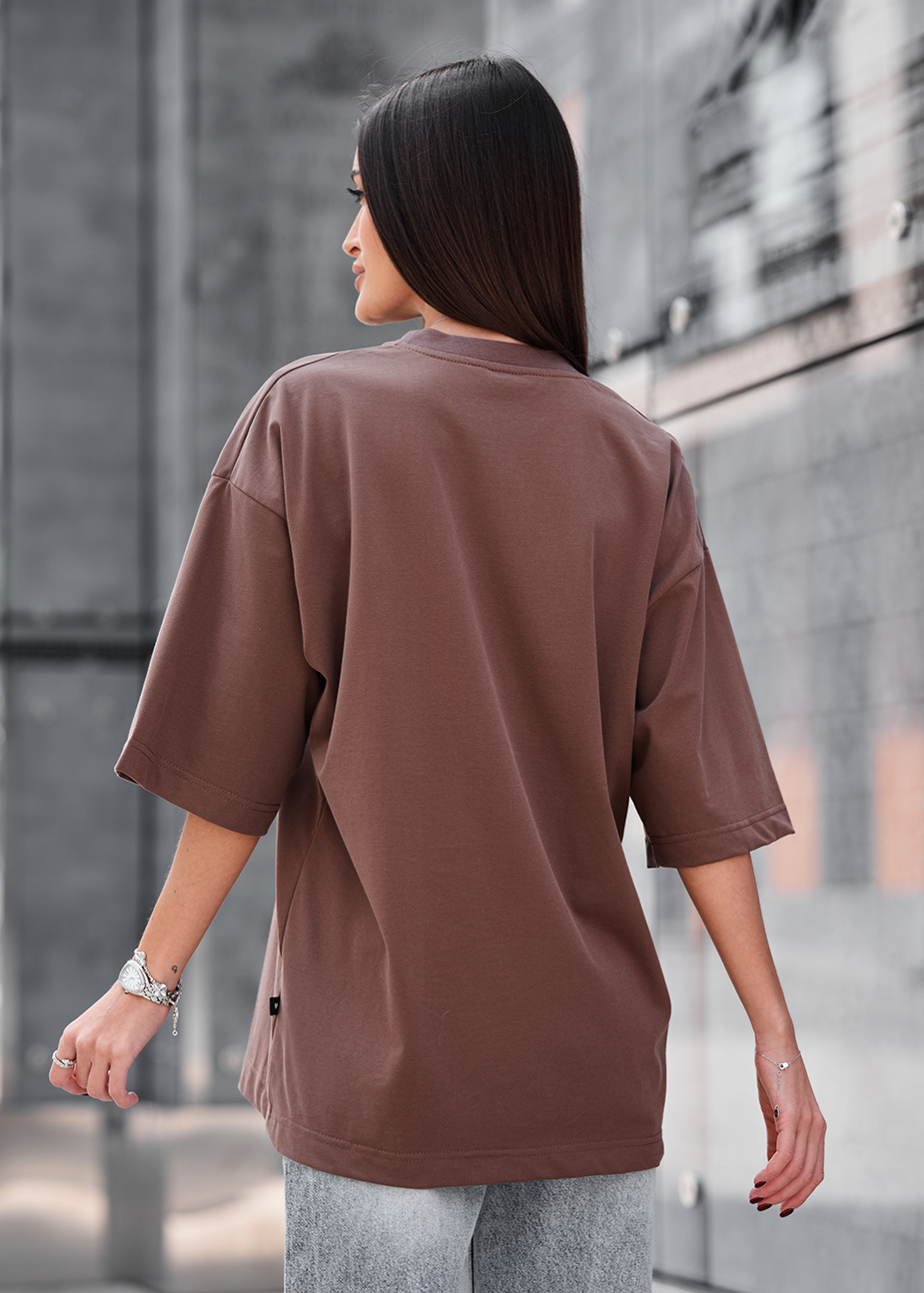 Tricou de damă Staff ri brown oversize