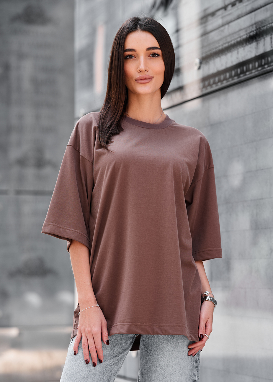 Tricou de damă Staff ri brown oversize