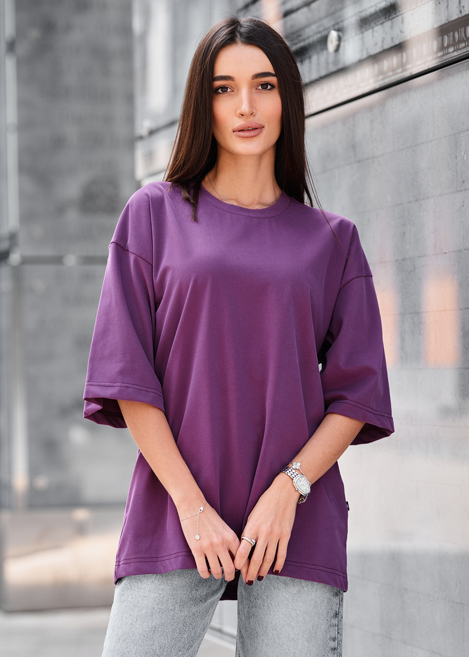 Tricou de damă Staff ri viola oversize