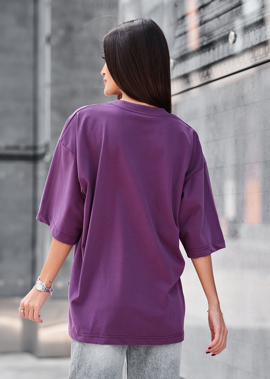 Tricou de damă Staff ri viola oversize