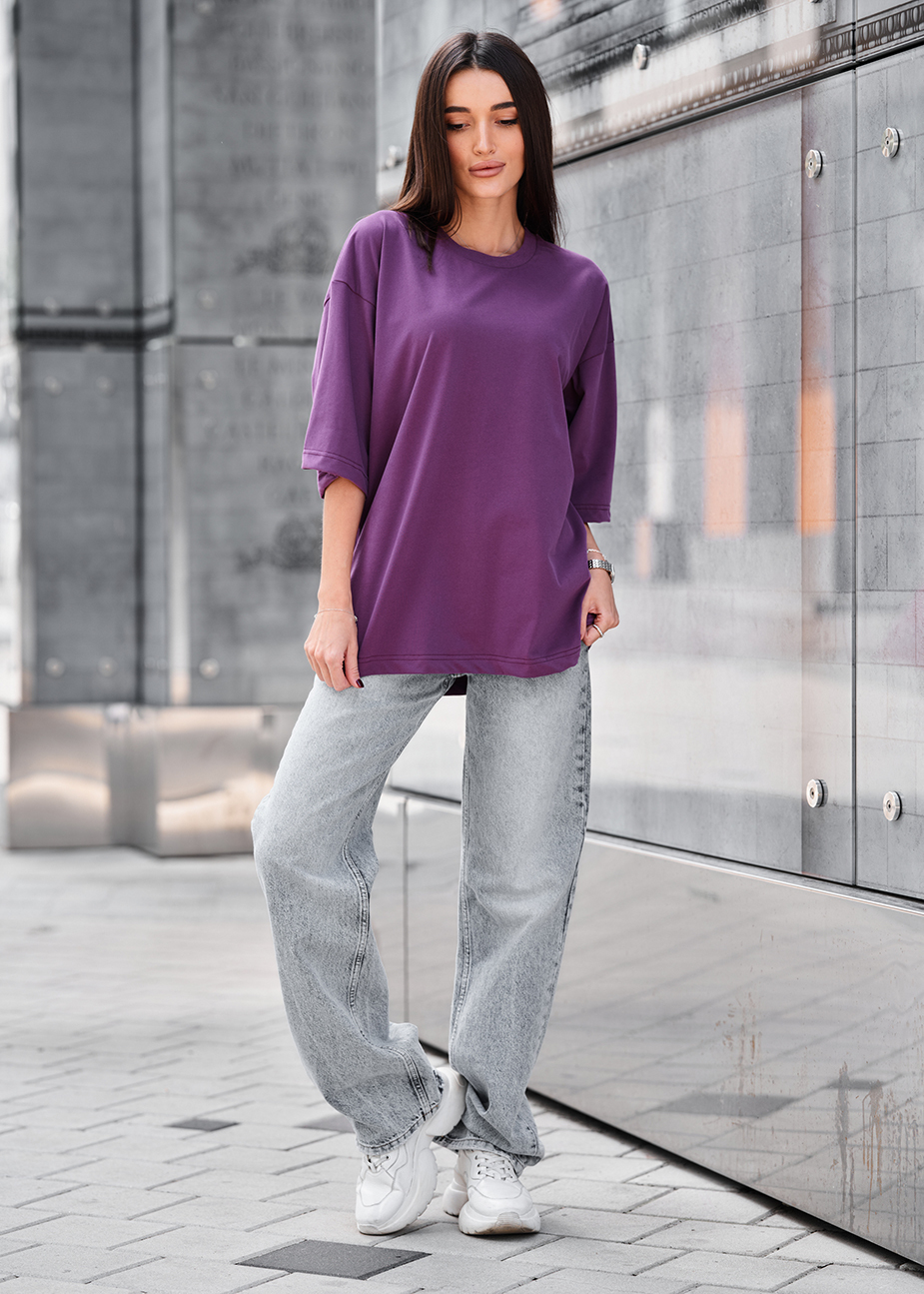 Tricou de damă Staff ri viola oversize