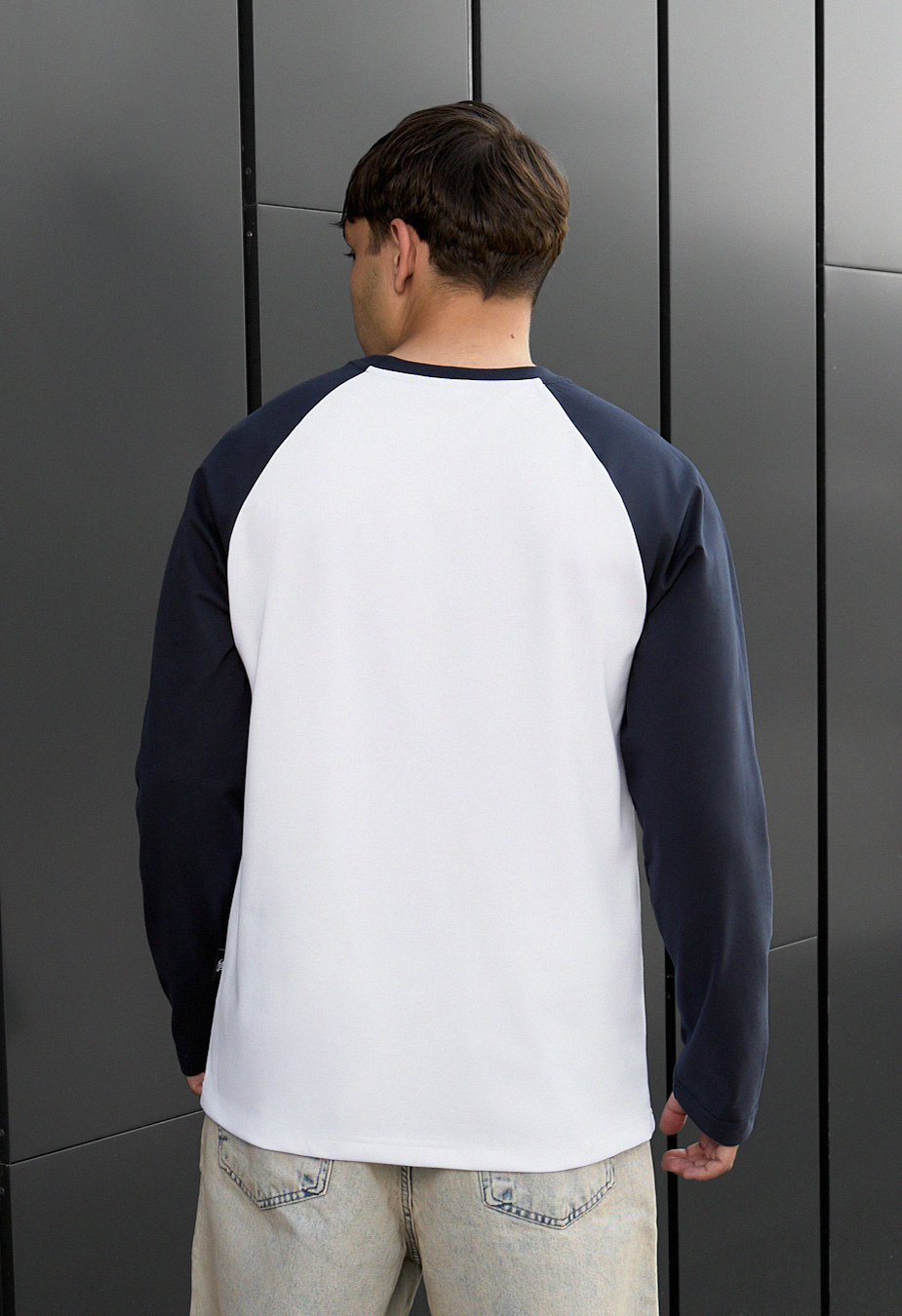 Bluză Staff su reglan white & navy