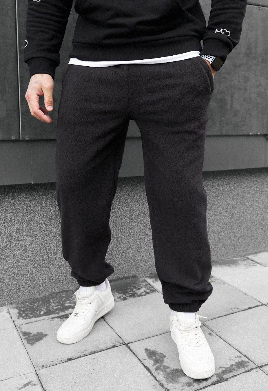 Pantaloni de trening Staff pul black fleece