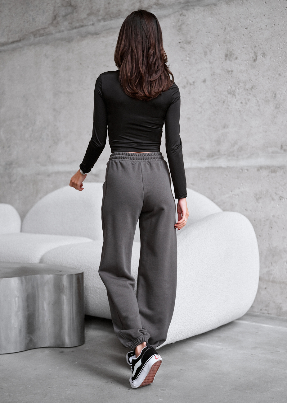 Pantaloni de trening de damă Staff yea dark gray