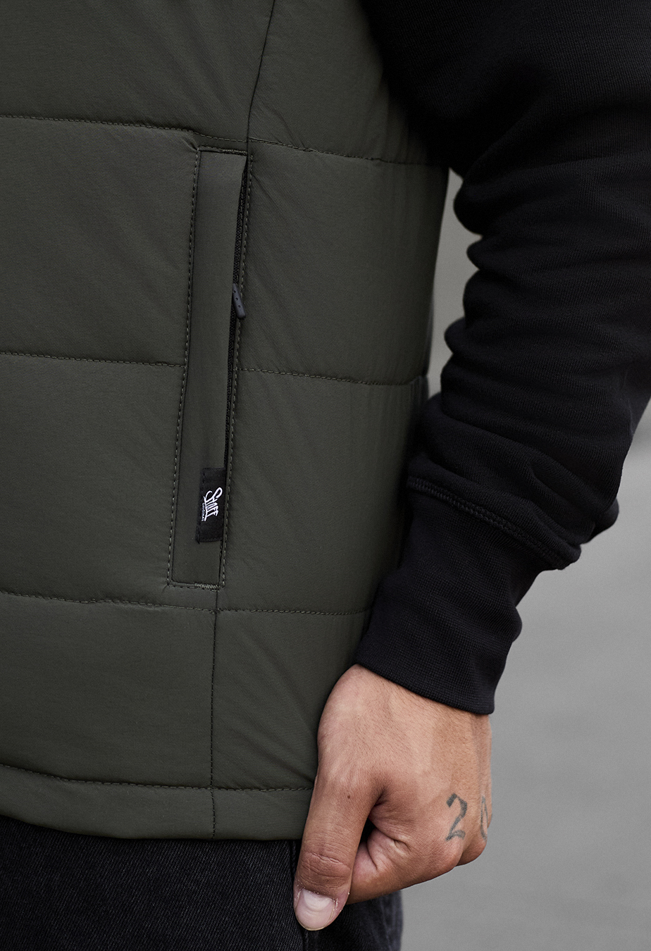 Vestă Staff flox khaki & gray