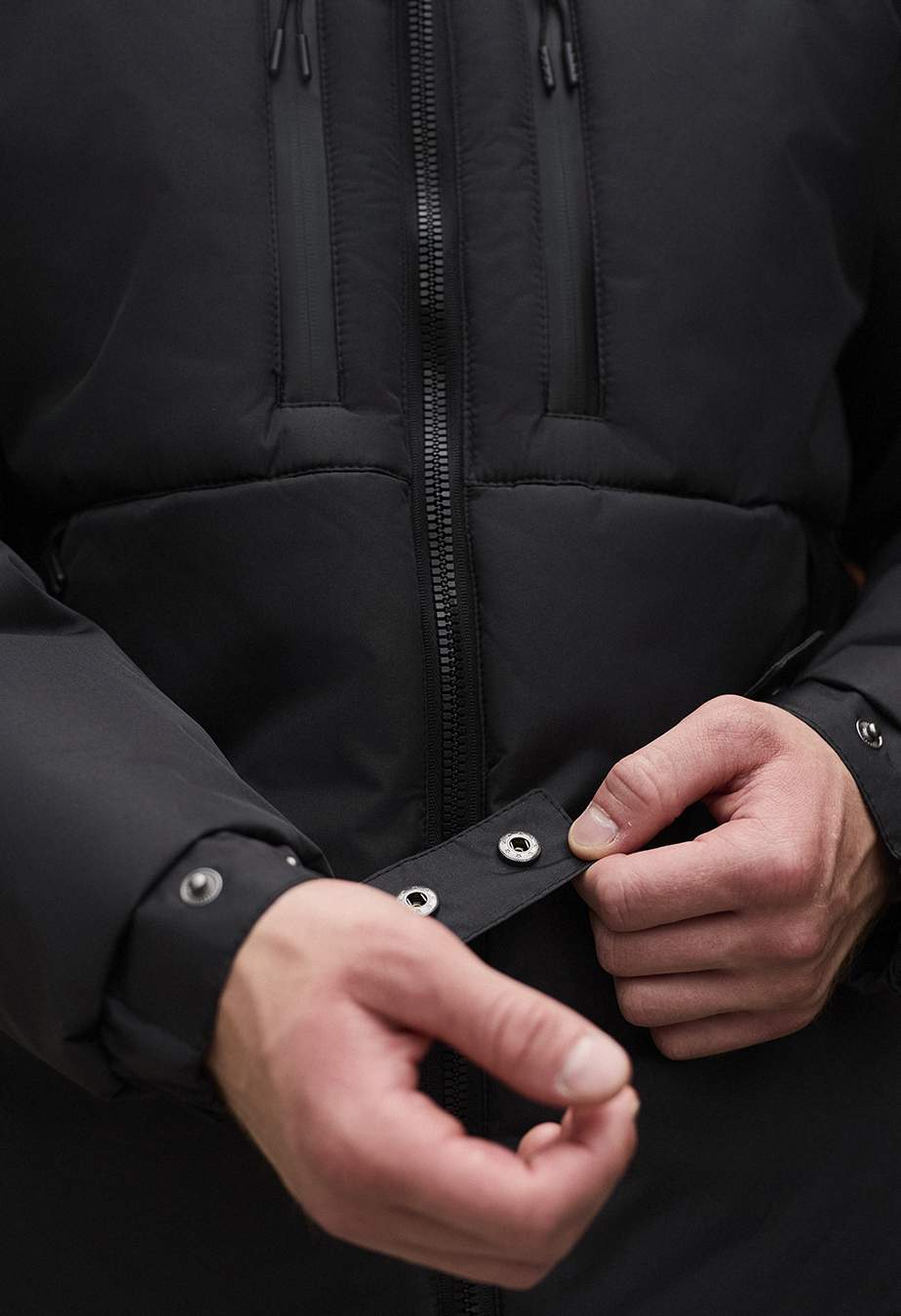 Geacă de iarnă Staff br black logo