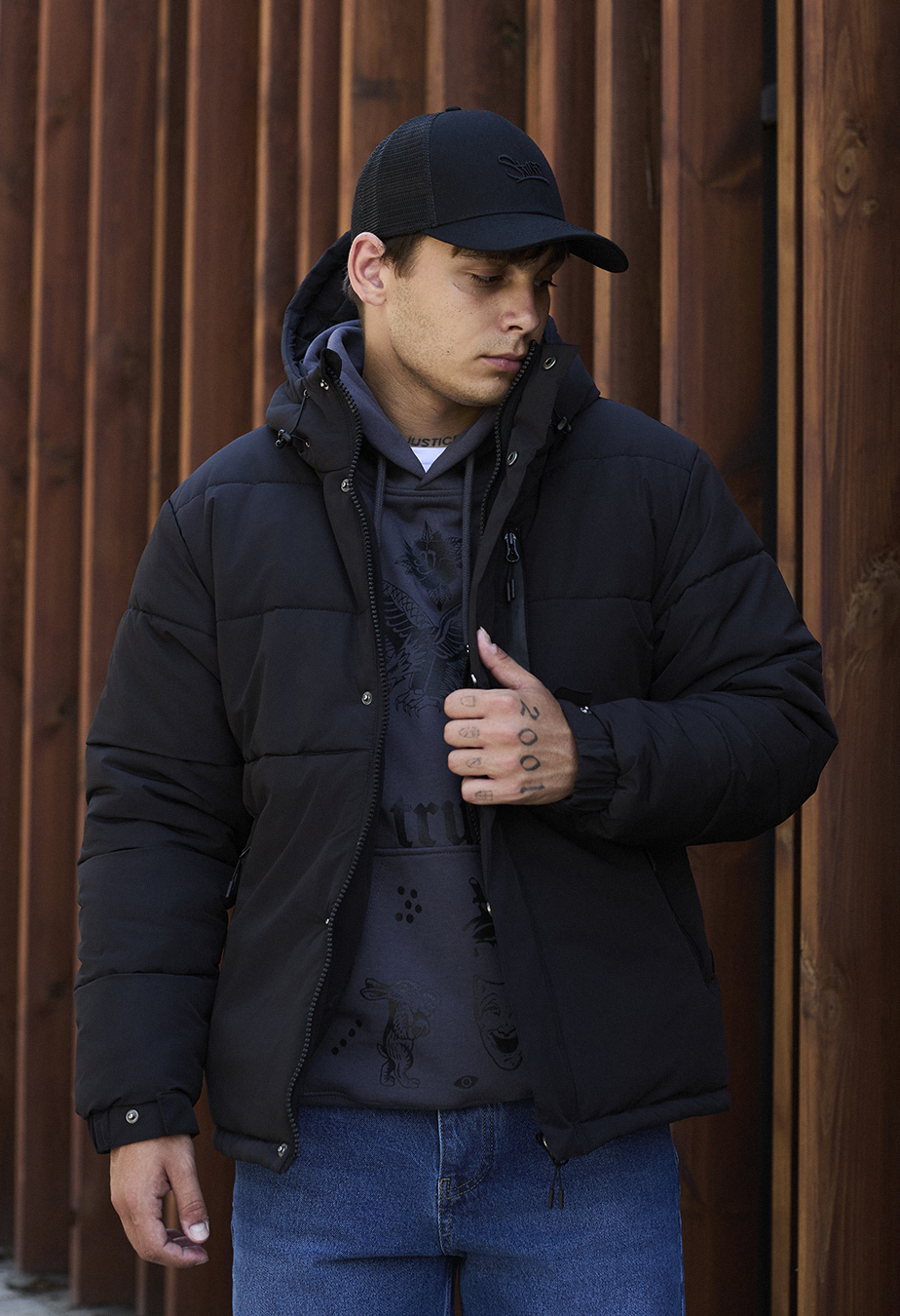 Geacă de iarnă Staff sp black